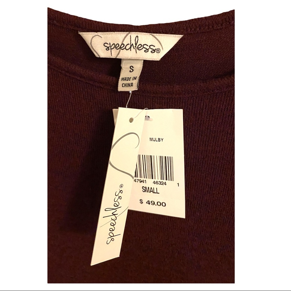 Speechless dress maroon size small - Picture 2 of 6